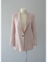 Ново дамско сако H&M Розово бяло райе удължено S 36 размер, снимка 3