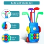 Нов Детски голф комплект – количка, 4 стика, 6 топчета, дупки Идеален подарък, снимка 2