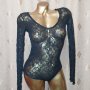  Резервирани М Черно дантелено боди , снимка 3