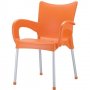 Стол градина оранжев 2 броя налични , снимка 1 - Градински мебели, декорация  - 37854945