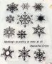 Снежинки силиконов гумен печат декор украса бисквитки фондан Scrapbooking