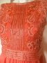 Нова  рокля с мъниста цвят праскова TFNC London, снимка 6
