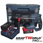 Акумулаторен перфоратор Kraftworld Pro– 21V, 4.0Ah, безчетков мотор, 2 батерии, снимка 2