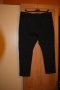 Макси пролетно-есенен черен панталон с кожени кантове на джобовете, снимка 2