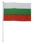 Знаме на България 30х20 см с дръжка. Размери знаме - 30х20 см; Дължина на дръжката - 40 см; Материал