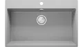Сив кухненска мивка от гранит Рига 80 XXL 780 x 500 мм, снимка 5