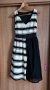 NO-NA - раирана рокля с тюл, снимка 1 - Поли - 40529929