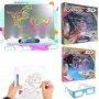 3D Дъска за рисуване с LED светлина Magic Drawing Board, снимка 1 - Образователни игри - 32411592