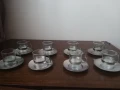 Сервиз за кафе 8 броя чаши и чинийки с каничка и захарница, снимка 3