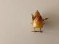 Стара играчка кокошка снася яйца като се натисне от бакелит , снимка 7