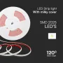 LED лента COB 220V IP65 286LED Неутрално Бяла Светлина 10m/ролка, снимка 2
