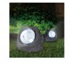 Градинска лампа със солар, фенер, декорация- прожектор, камък, 11см