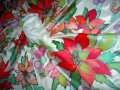 Чудесен шал от естествена коприна Коледна звезда / Wonderful shawl of natural silk Christmas star, снимка 6