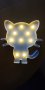 Нощна лампа коте, снимка 1 - Настолни лампи - 43242241