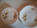 Английски костен порцелан Royal Albert-десертен сервиз.Плато и 6десертни чинии (16см), снимка 2