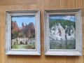 Две картини в дървени рамки., снимка 1