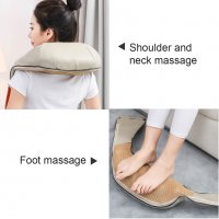 6Д Шиацу 6 бутона рамо масажор за тяло гръб врат затопляне масаж пода, снимка 6 - Масажори - 28449909