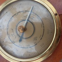 Стар барометър + термометър, снимка 3 - Антикварни и старинни предмети - 39650079