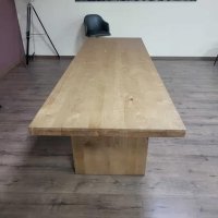 Голяма трапезна борова дървена маса за 8 - 10 човека, снимка 5 - Маси - 43171466