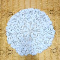 Декоративна покривка плетена на 1кука, снимка 1 - Покривки за маси - 36568076