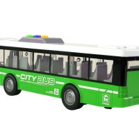Автобус City Service,светлинен и звуков автобус, Зелено 1:16, за деца над 3 години, снимка 3 - Коли, камиони, мотори, писти - 43294148