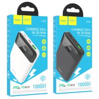 Преносима батерия с бързо зареждане Power Bank 10000mAh HOCO J102 20W PD Fast Charge / черен /, снимка 1 - Външни батерии - 43848073