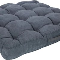 Възглавница за пейка, седалка, диван 95 x 95 x 12 cm, Пухкаво синьо сиво, снимка 2 - Възглавници - 40472651