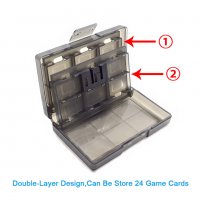 Nintendo Switch Кутия за Съхранение на 24 карти игри Прозрачен водоустойчив калъф Нинтендо, снимка 3 - Игри за Nintendo - 40155575