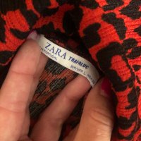 Zara Дамска рокля поло - червен леопард, снимка 4 - Рокли - 37529600