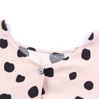 Дамска уголемена риза в розово с дълъг ръкав и принт на точки, снимка 7 - Ризи - 43638335