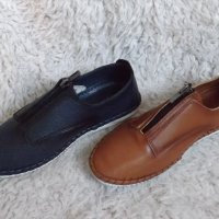 Обувки, естествена кожа, с цип, код 74/ББ1/50, снимка 5 - Дамски ежедневни обувки - 36758805