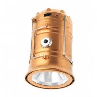Соларна LED Лампа за къмпинг + Фенер HW-5900T, USB изход, снимка 4 - Къмпинг осветление - 37815182