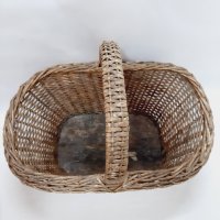 Стара голяма запазена кошница за пикник(6.1), снимка 2 - Антикварни и старинни предмети - 43571817