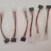 Кабел захранващ преходник ATX Molex 4pin – SATA, НОВ, снимка 6 - Кабели и адаптери - 43228593