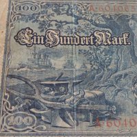 Райх банкнота 100 марки 1910г. Германия уникат за колекционери 28289, снимка 10 - Нумизматика и бонистика - 37144636
