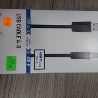 Hama USB кабел USB 2.0 USB-A щепсел, USB-B щепсел 3.00 m Черен 00200603, снимка 1 - USB кабели - 38623930
