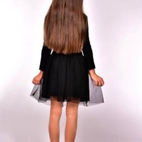 Туту пола с панделка в черно  , снимка 2 - Детски рокли и поли - 43061814