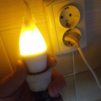 LED крушка с огнен ефект/пламък, снимка 6 - Лед осветление - 29538929