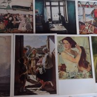 Стари  картички,картини на руски художници , снимка 2 - Колекции - 35375962