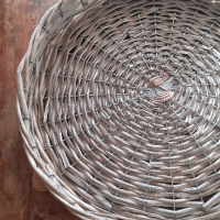 плетен поднос с дръжки от естествена тръстика бамбук за сервиране, нов, етикет.  Диаметър ф37,5 см,, снимка 5 - Прибори за хранене, готвене и сервиране - 44906947