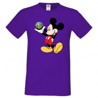 Мъжка тениска Mickey Mouse Alfa Romeo Подарък,Изненада,Рожден ден, снимка 8 - Тениски - 36576646