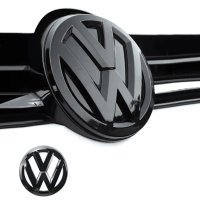 предна емблема черен гланц за VW MK7 GTI Голф 7, снимка 1 - Аксесоари и консумативи - 43367456