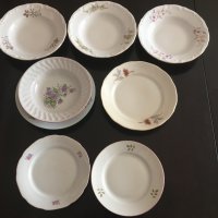 8 бр. порцеланови чинии с различна декорация, снимка 2 - Чинии - 32760663