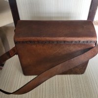 Винтидж дамска чанта Genuine Leather от 60те години , снимка 6 - Чанти - 42970247
