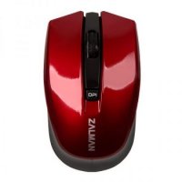 Мишка Безжична Блутут Zalman ZM-M520W Червена 1600DPI, снимка 1 - Клавиатури и мишки - 33535601