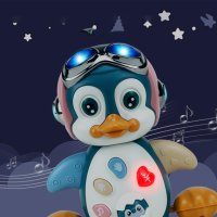 Интреактивен музикален пингвин. музика движение, светлини, снимка 3 - Музикални играчки - 43428470