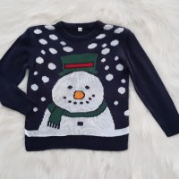 Детски Коледен пуловер 3-4 години, снимка 3 - Детски пуловери и жилетки - 38968579