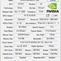 Видео карта NVidia GeForce Gainward GT240 HDMI 512MB GDDR3 128bit PCI-E, снимка 8 - Видеокарти - 34632070