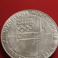 Сребърна монета 100 шилинга 1976г. Австрия XII Зимни олимпийски игри Инсбрук 41418, снимка 10 - Нумизматика и бонистика - 43567931