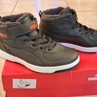 НОВО Puma Rebound Joy Fur PS номер 35 Стелка 21,5 см детски маратонки зимни, снимка 9 - Детски маратонки - 43561692